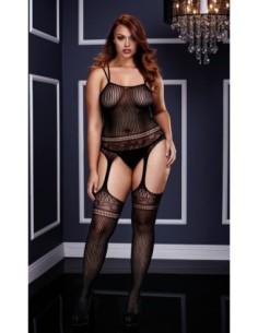 BODY DE ENCAJE JAQUARD CON TIRANTES, XL 2