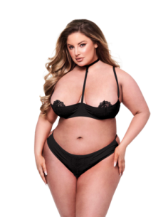 BACI CONJUNTO DE 2 PIEZAS DE SUJETADOR Y TANGA DE CUARTO...