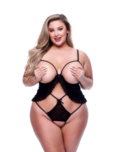 BACI PEEKABOO CRISS-CROSS TEDDY NEGRO, QUEEN