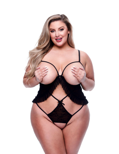 BACI PEEKABOO CRISS-CROSS TEDDY NEGRO, QUEEN