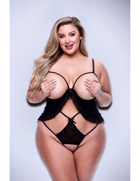 BACI PEEKABOO CRISS-CROSS TEDDY NEGRO, QUEEN