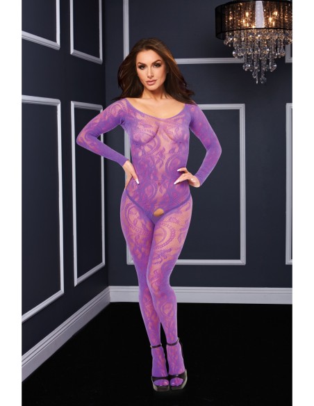 BODYSTOCKING DE MANGA LARGA BACI MORADO, OS