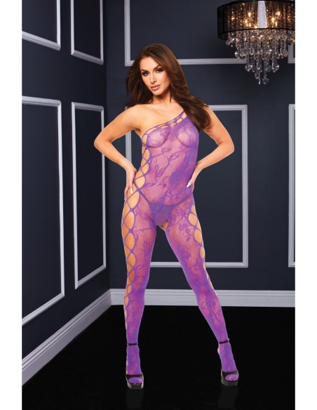 BODYSTOCKING BACI HOMBROS DESCONECTADOS MORADO, OS