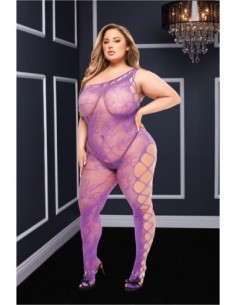 BODYSTOCKING BACI CON HOMBROS DESCONECTADOS MORADO, QUEEN 2