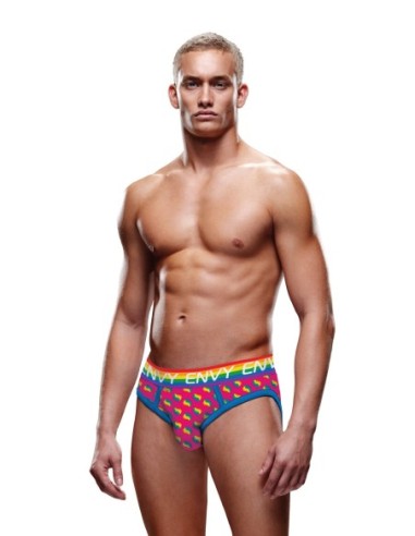 RAINBOW HEARTS BUBBLE BUTT JOCK, S/M