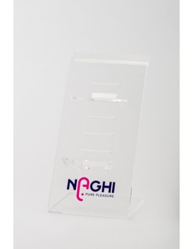 EXPOSITOR DE PARED DE LAMAS ACRÍLICAS NAGHI