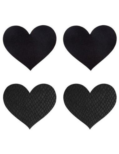 PEEKABOO PASTIES CORAZONES NEGROS CLÁSICOS