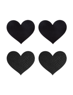 PEEKABOO PASTIES CORAZONES NEGROS CLÁSICOS 2