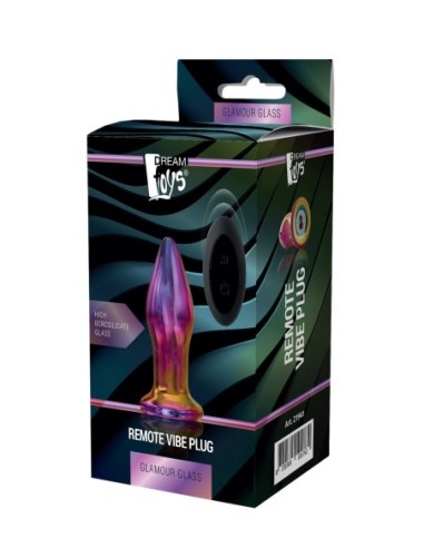 ENCHUFE VIBRADOR REMOTO GLAMOUR GLASS