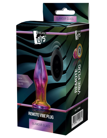 ENCHUFE VIBRADOR REMOTO GLAMOUR GLASS