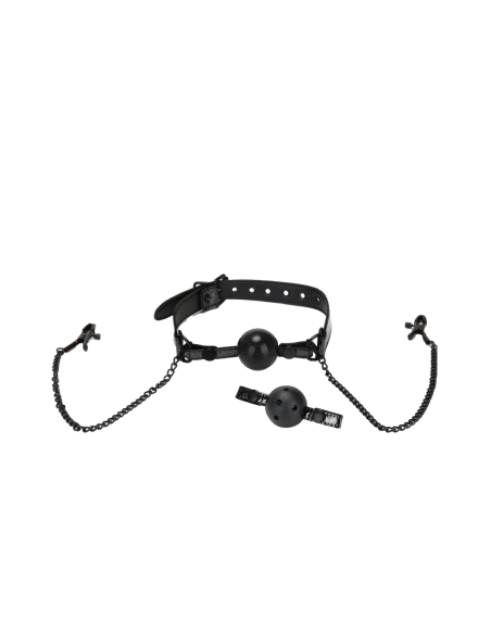 WHIPSMART DIAMOND BALL MORDAZA CON PINZA PARA PEZONES