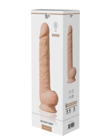 REAL LOVE DILDO XXL DUAL DENSITY 15INCH FLESH