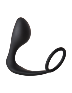 FANTÁSTICO PLUG ANAL CON COCKRING NEGRO 2