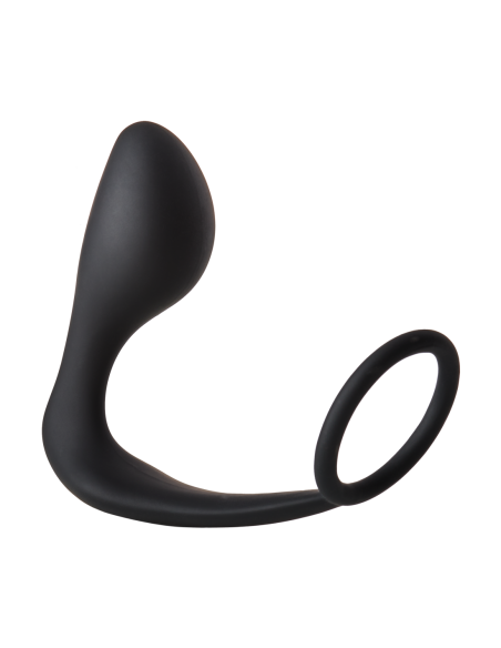 FANTÁSTICO PLUG ANAL CON COCKRING NEGRO