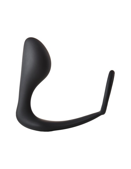 FANTÁSTICO PLUG ANAL CON COCKRING NEGRO