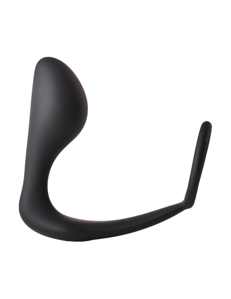 FANTÁSTICO PLUG ANAL CON COCKRING NEGRO