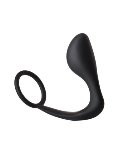 FANTÁSTICO PLUG ANAL CON COCKRING NEGRO
