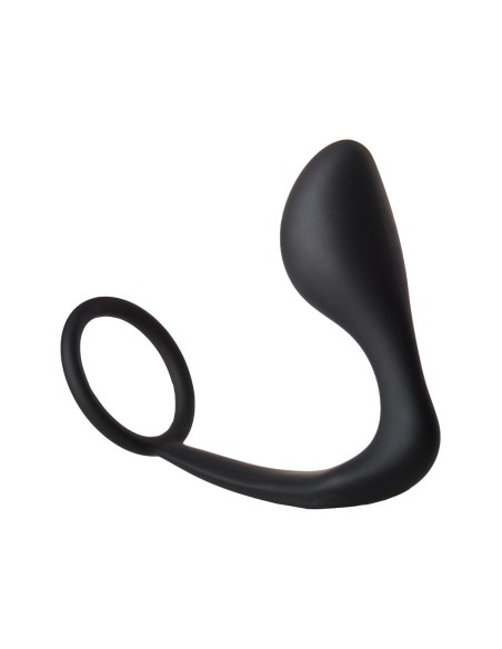 FANTÁSTICO PLUG ANAL CON COCKRING NEGRO