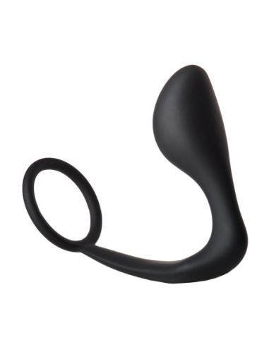 FANTÁSTICO PLUG ANAL CON COCKRING NEGRO