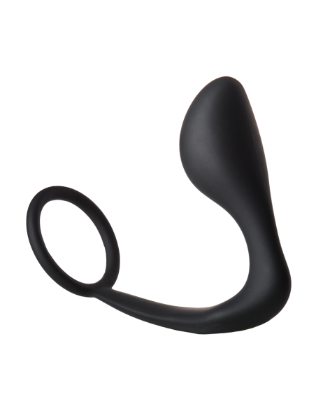FANTÁSTICO PLUG ANAL CON COCKRING NEGRO