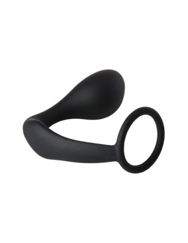 FANTÁSTICO PLUG ANAL CON COCKRING NEGRO