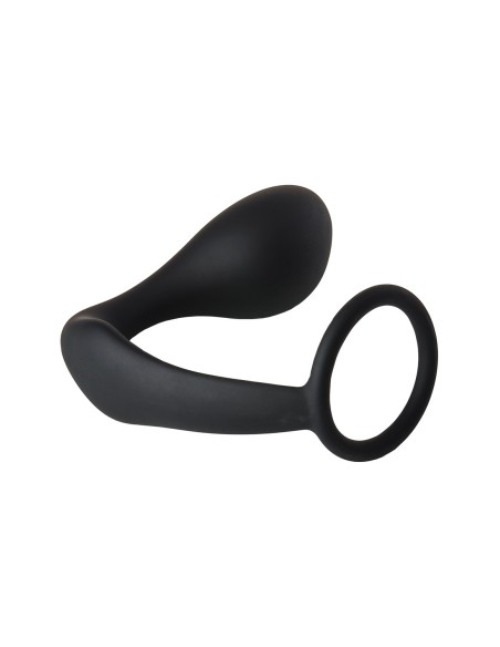 FANTÁSTICO PLUG ANAL CON COCKRING NEGRO