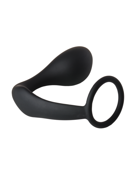FANTÁSTICO PLUG ANAL CON COCKRING NEGRO