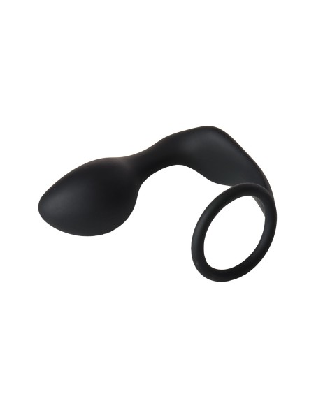 FANTÁSTICO PLUG ANAL CON COCKRING NEGRO