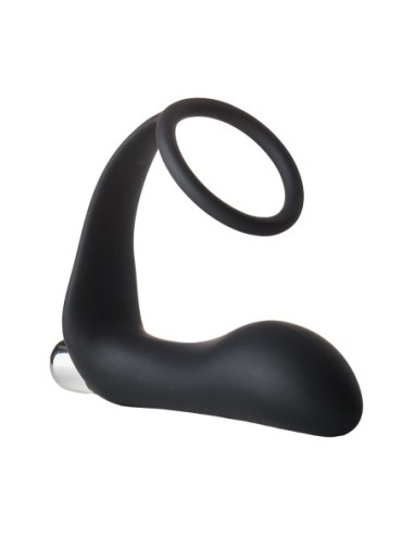 FANTASSTIC PLUG ANAL VIBRADOR CON COCKRING NEGRO