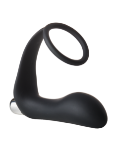 FANTASSTIC PLUG ANAL VIBRADOR CON COCKRING NEGRO 2