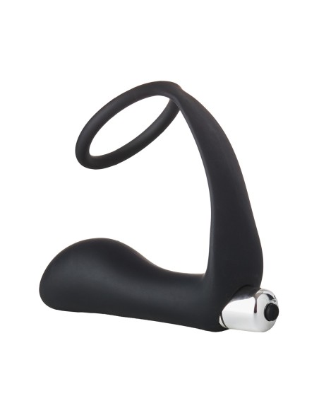 FANTASSTIC PLUG ANAL VIBRADOR CON COCKRING NEGRO