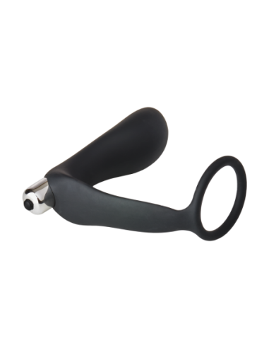 FANTASSTIC PLUG ANAL VIBRADOR CON COCKRING NEGRO