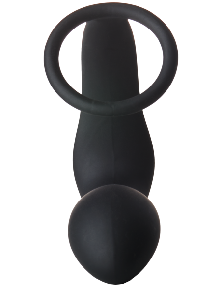 FANTASSTIC PLUG ANAL VIBRADOR CON COCKRING NEGRO