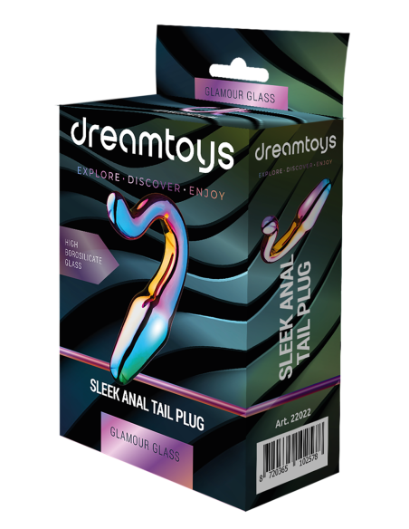 PLUG ANAL DE COLA GLAMOUR GLASS SLEEK