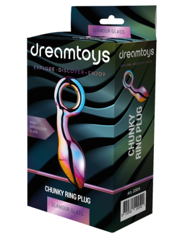 PLUG DE ANILLO GRUESO DE CRISTAL GLAMOUR