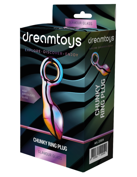PLUG DE ANILLO GRUESO DE CRISTAL GLAMOUR
