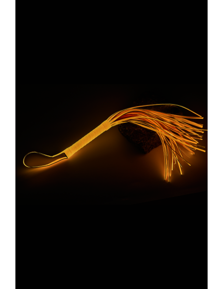 LÁTIGO RADIANTE QUE BRILLA EN EL NARANJA OSCURO