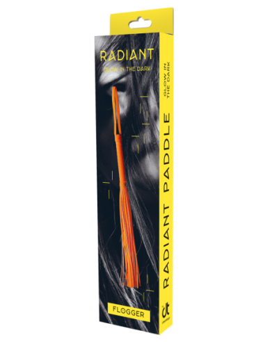 LÁTIGO RADIANTE QUE BRILLA EN EL NARANJA OSCURO