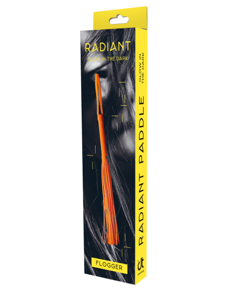 LÁTIGO RADIANTE QUE BRILLA EN EL NARANJA OSCURO