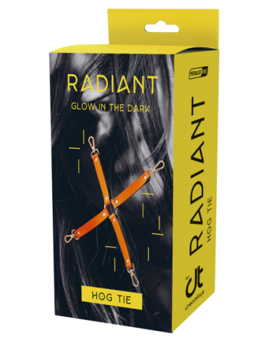 CORBATA DE CERDO RADIANTE QUE BRILLA EN NARANJA...