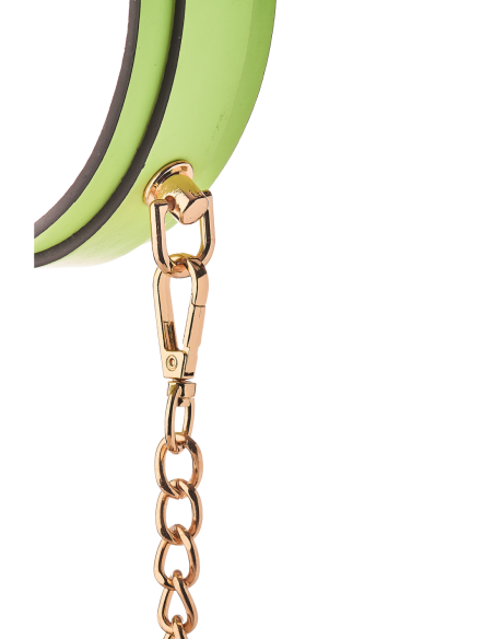 COLLAR Y CORREA RADIANTE QUE BRILLAN EN VERDE OSCURO