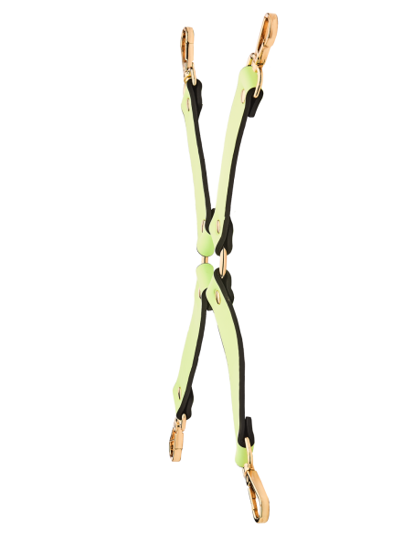 CORBATA DE CERDO RADIANTE QUE BRILLA EN VERDE OSCURO