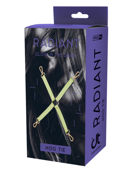 CORBATA DE CERDO RADIANTE QUE BRILLA EN VERDE OSCURO