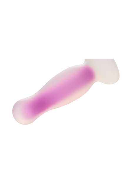 PLUG RADIANTE DE SILICONA SUAVE QUE BRILLA EN LA OSCURIDAD MORADO MEDIO