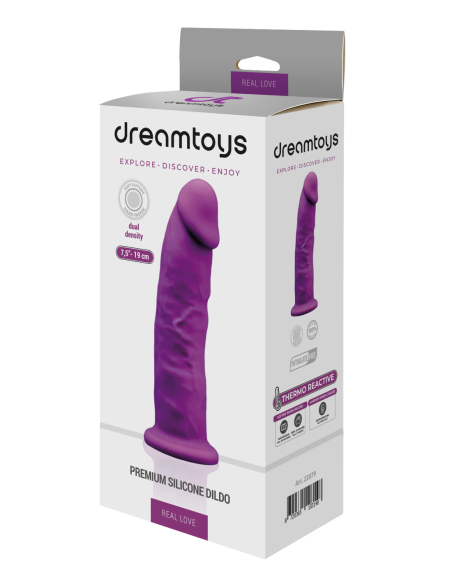REAL LOVE DILDO 7.5INCH PÚRPURA