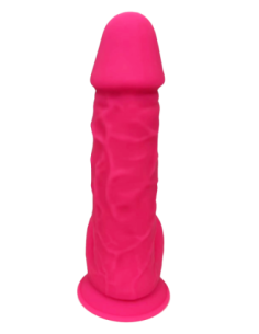 REAL LOVE DILDO CON BOLAS 8.5INCH FUCSIA 2
