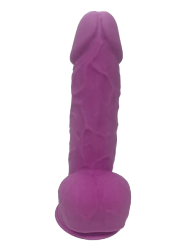REAL LOVE DILDO CON BOLAS 8.5INCH MORADO