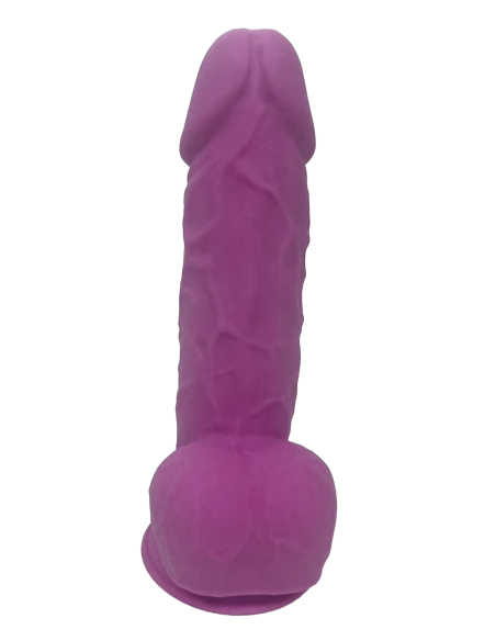 REAL LOVE DILDO CON BOLAS 8.5INCH MORADO