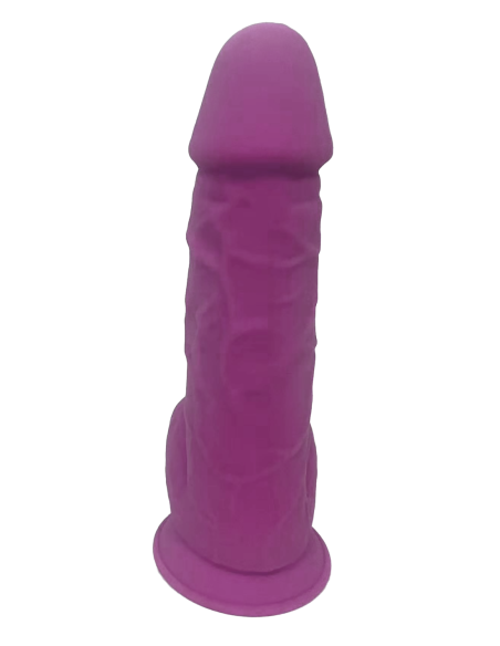 REAL LOVE DILDO CON BOLAS 8.5INCH MORADO