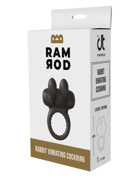 RAMROD RABBIT PENE VIBRADOR NEGRO